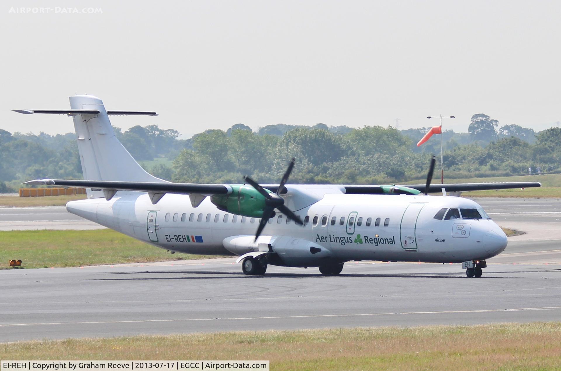 EI-REH, 1991 ATR 72-202 C/N 260, Just landed.