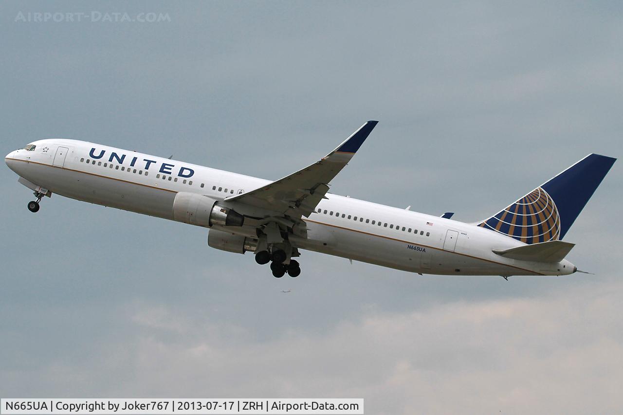 N665UA, 1998 Boeing 767-322 C/N 29237, United Airlines