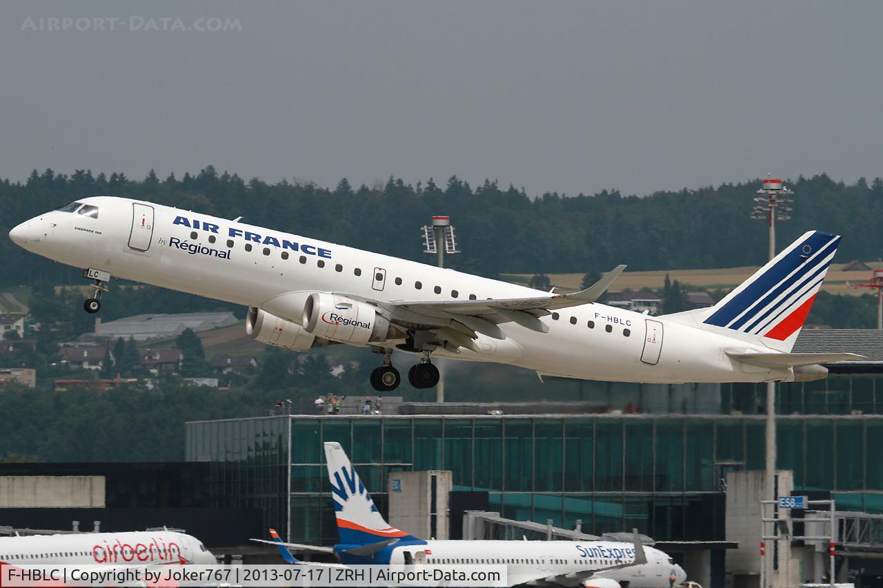 F-HBLC, 2007 Embraer 190AR (ERJ-190-100IGW) C/N 19000080, Air France Regional