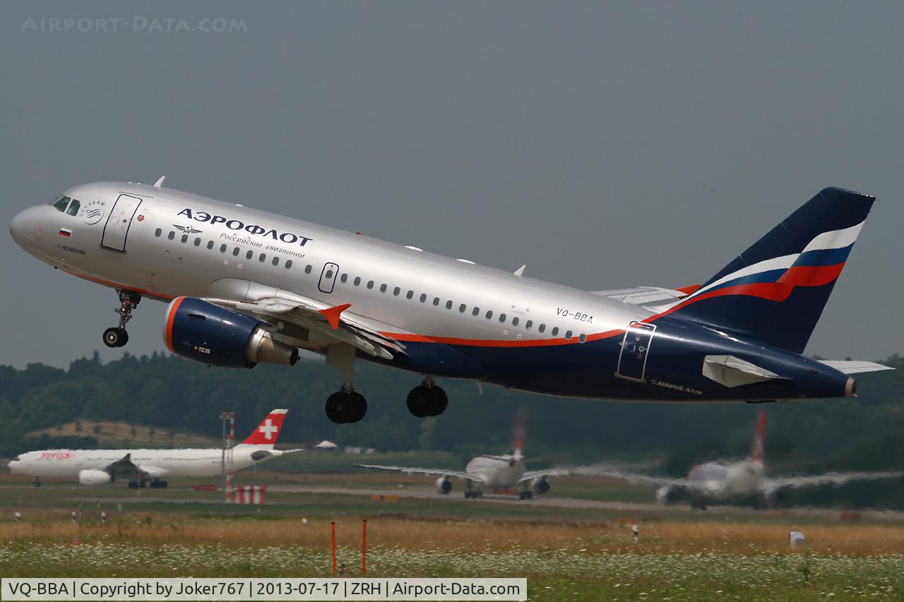 VQ-BBA, 2009 Airbus A319-112 C/N 3794, Aeroflot