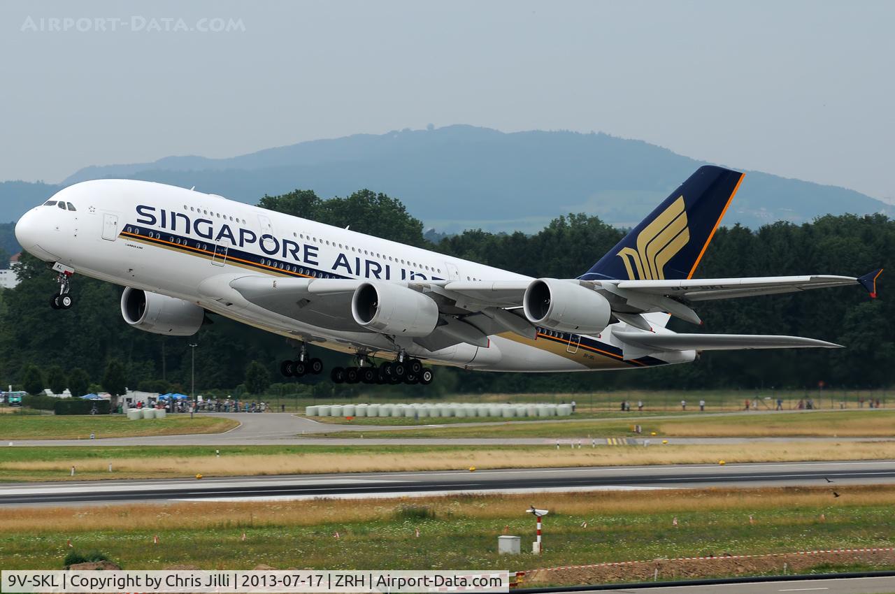 9V-SKL, 2010 Airbus A380-841 C/N 058, Singapore Airlines