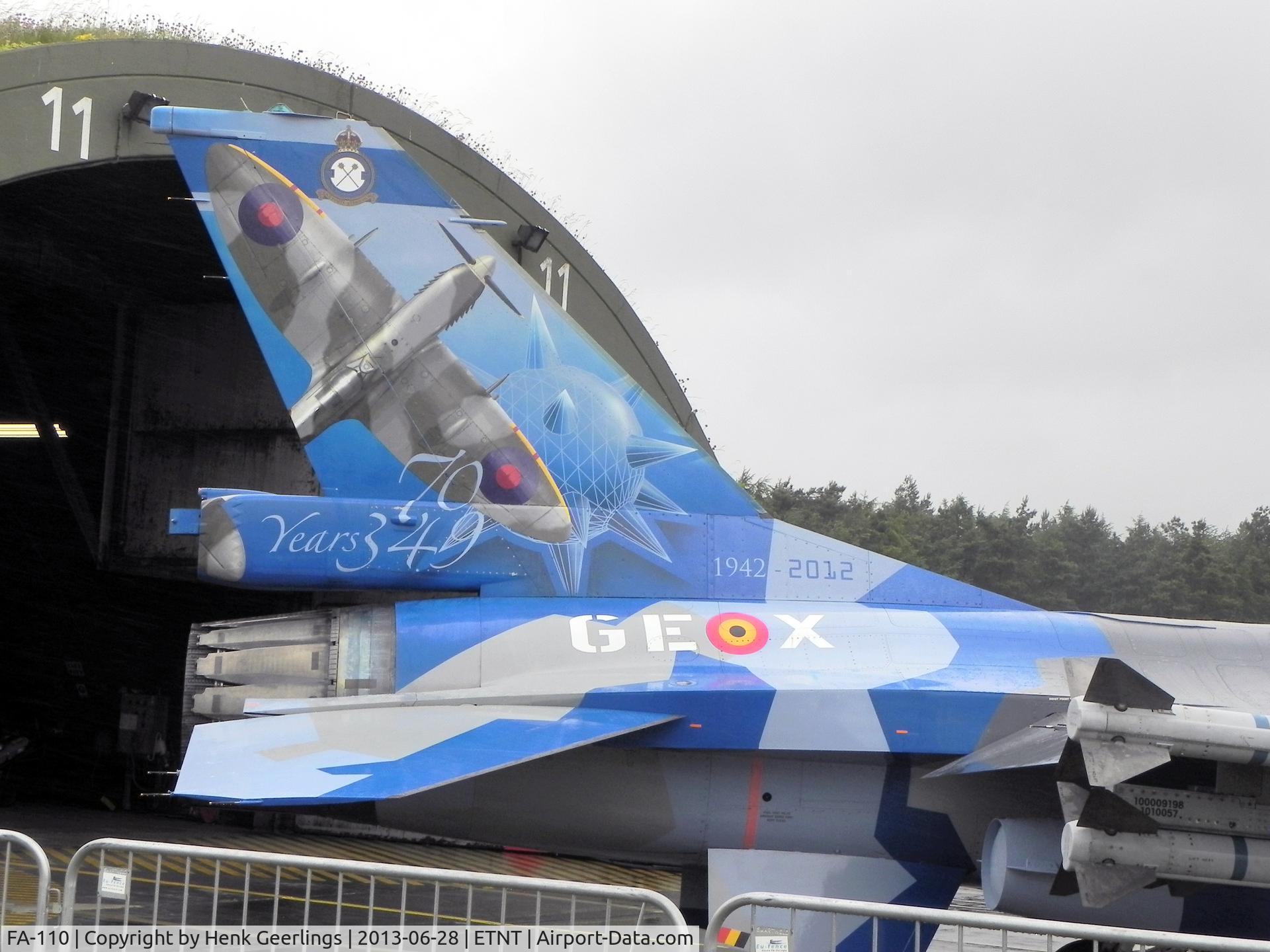 FA-110, SABCA F-16AM Fighting Falcon C/N 6H-110, Farewell F-4 Phantom show at Wittmund AFB , June 28 2013