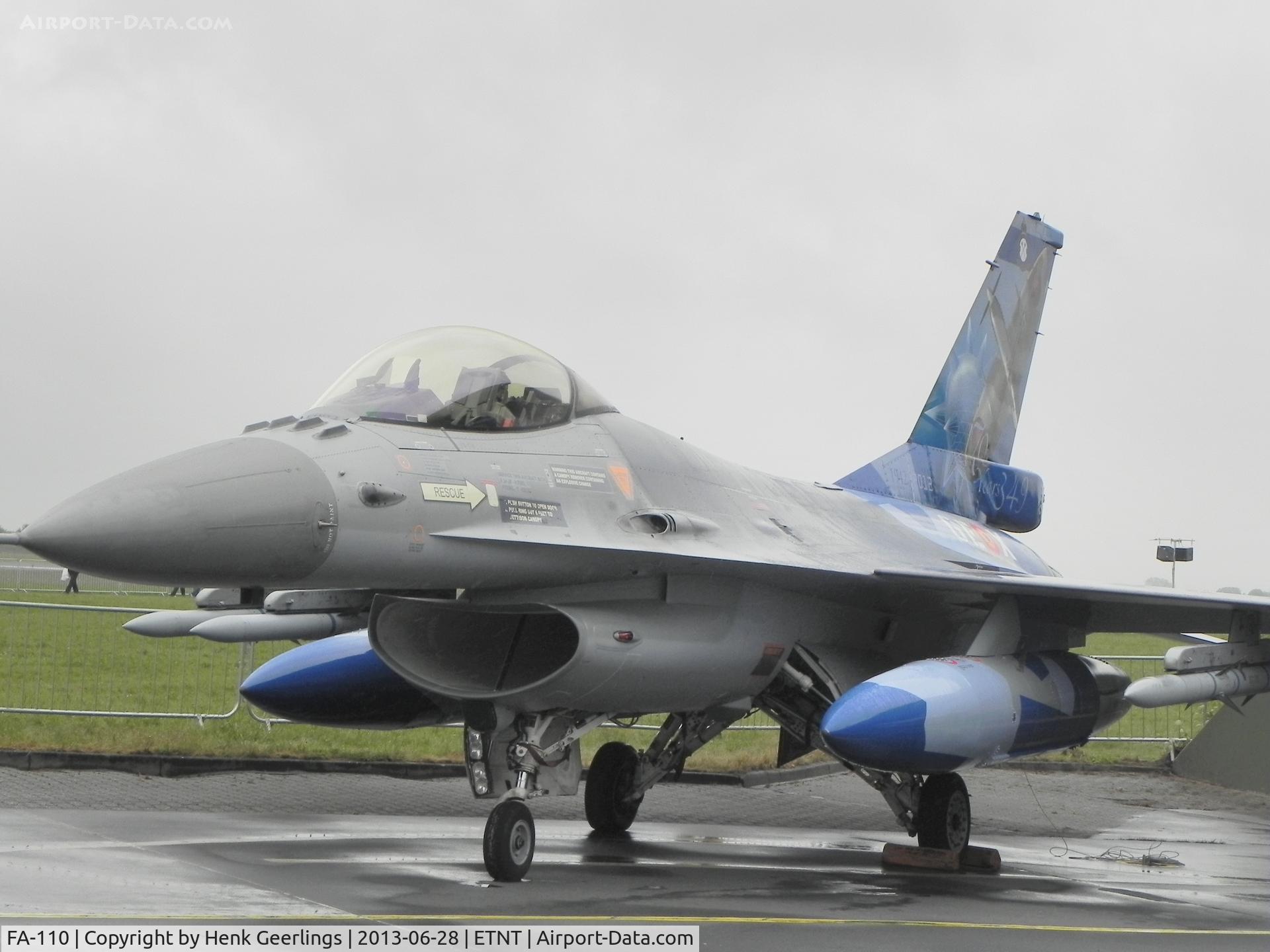 FA-110, SABCA F-16AM Fighting Falcon C/N 6H-110, Farewell F-4 Phantom Airshow at Wittmund AFB , June 28 2013