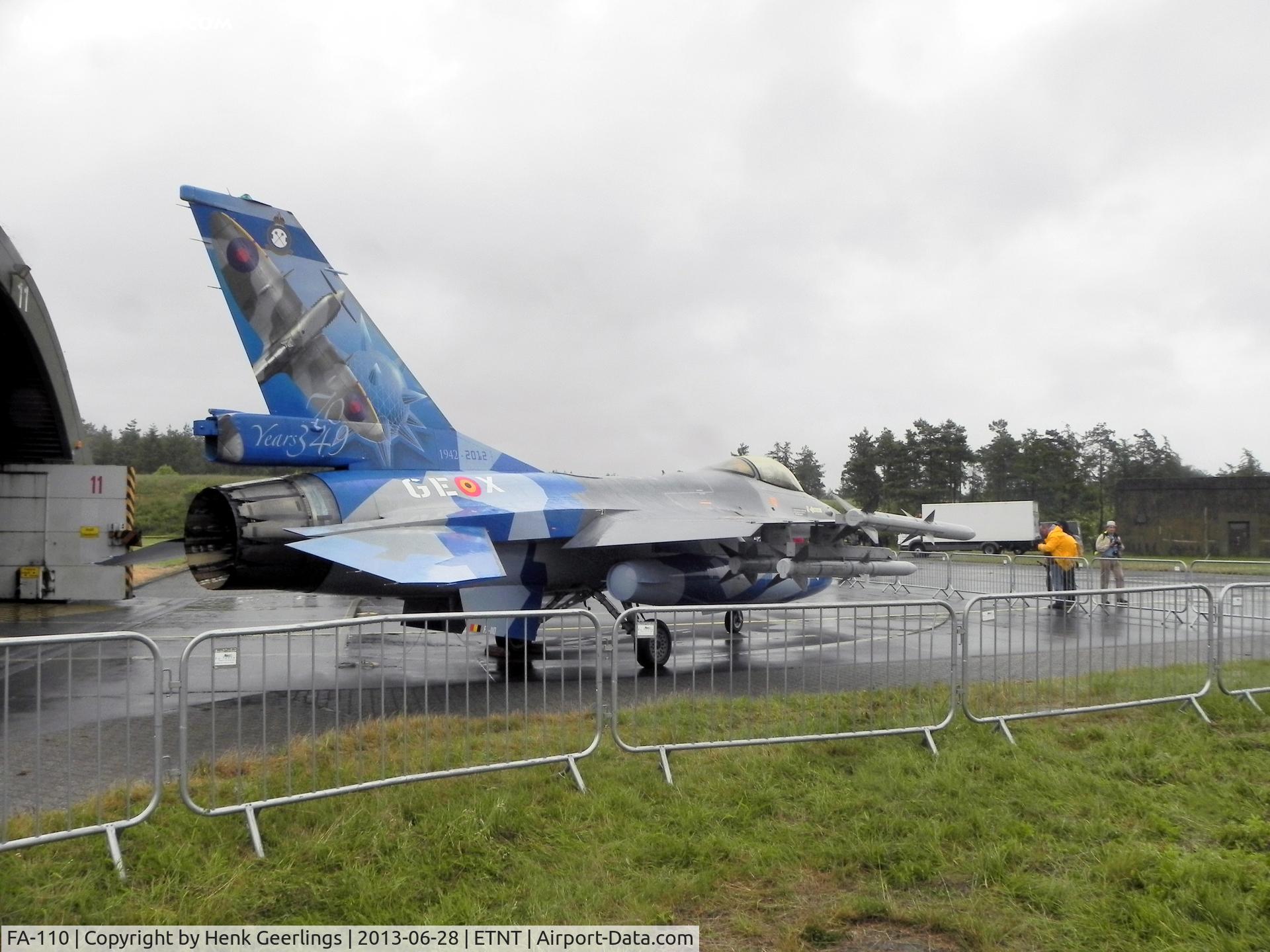 FA-110, SABCA F-16AM Fighting Falcon C/N 6H-110, Farewell F-4 Phantom Airshow at Wittmund AFB , June 28 2013