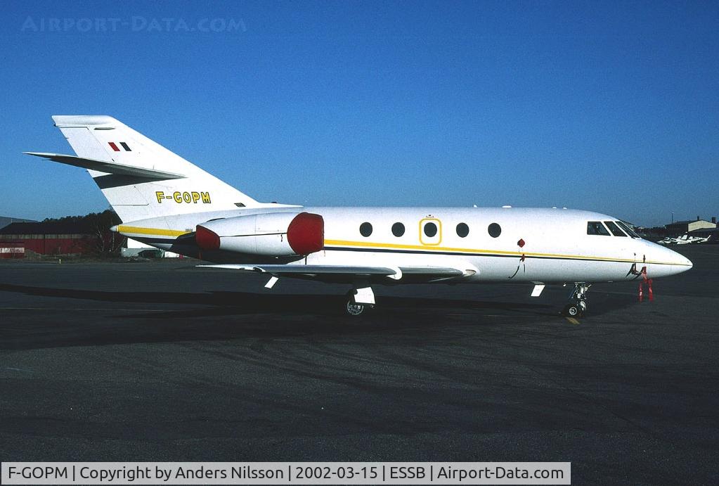 F-GOPM, 1974 Dassault Falcon (Mystere) 20E C/N 302, Parked at the main ramp.