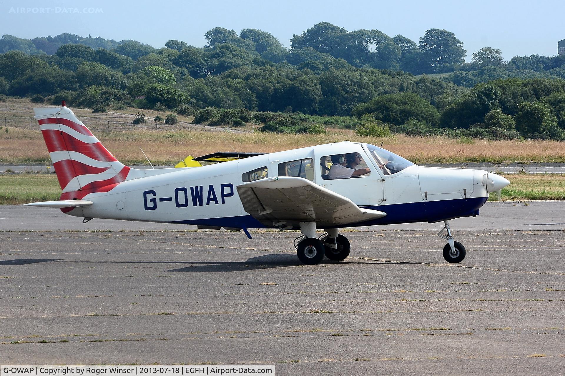 G-OWAP, 1977 Piper PA-28-161 Cherokee Warrior II C/N 28-7816314, Visiting Cherokee Warrior II.