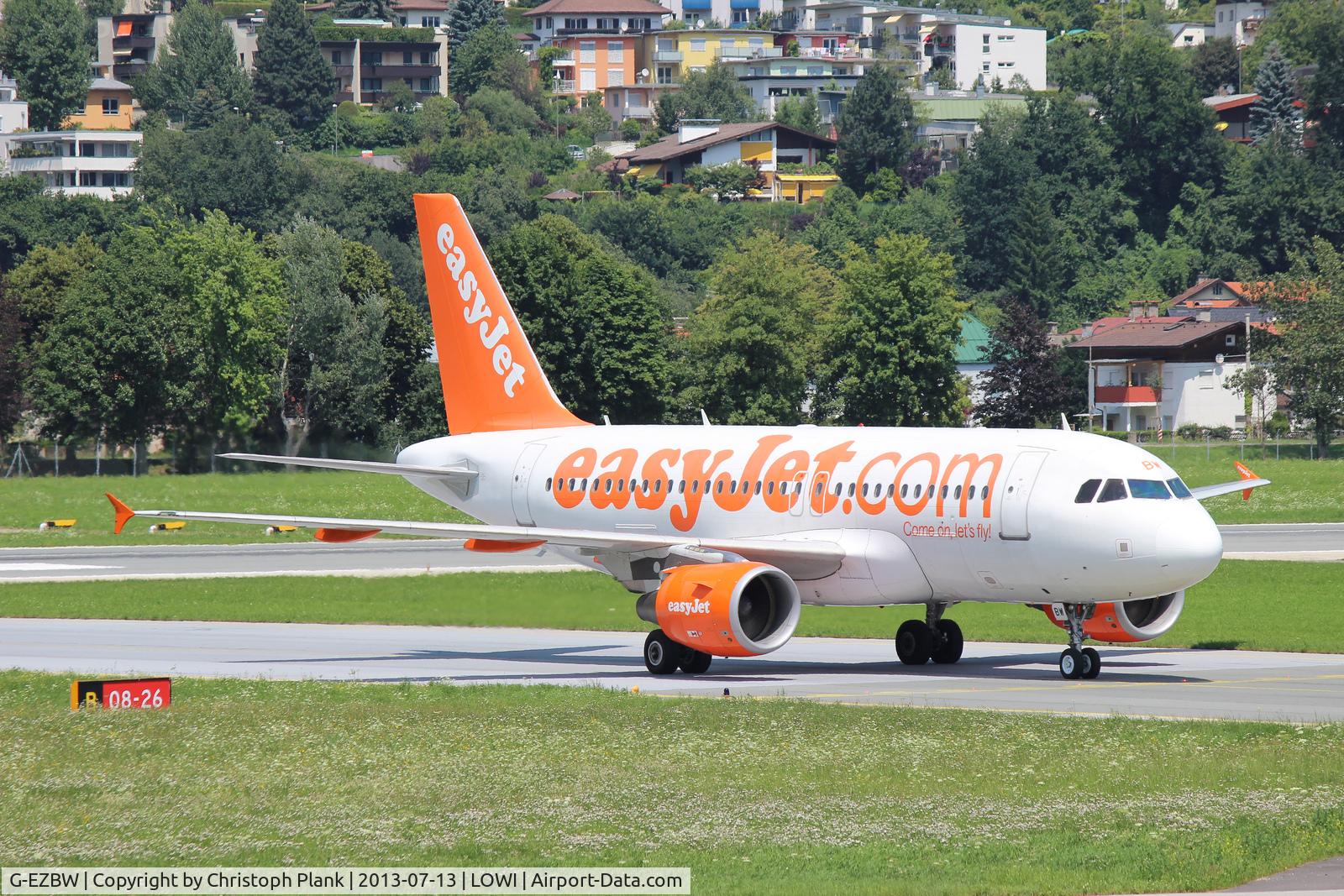 G-EZBW, 2007 Airbus A319-111 C/N 3134, from London Gatwick