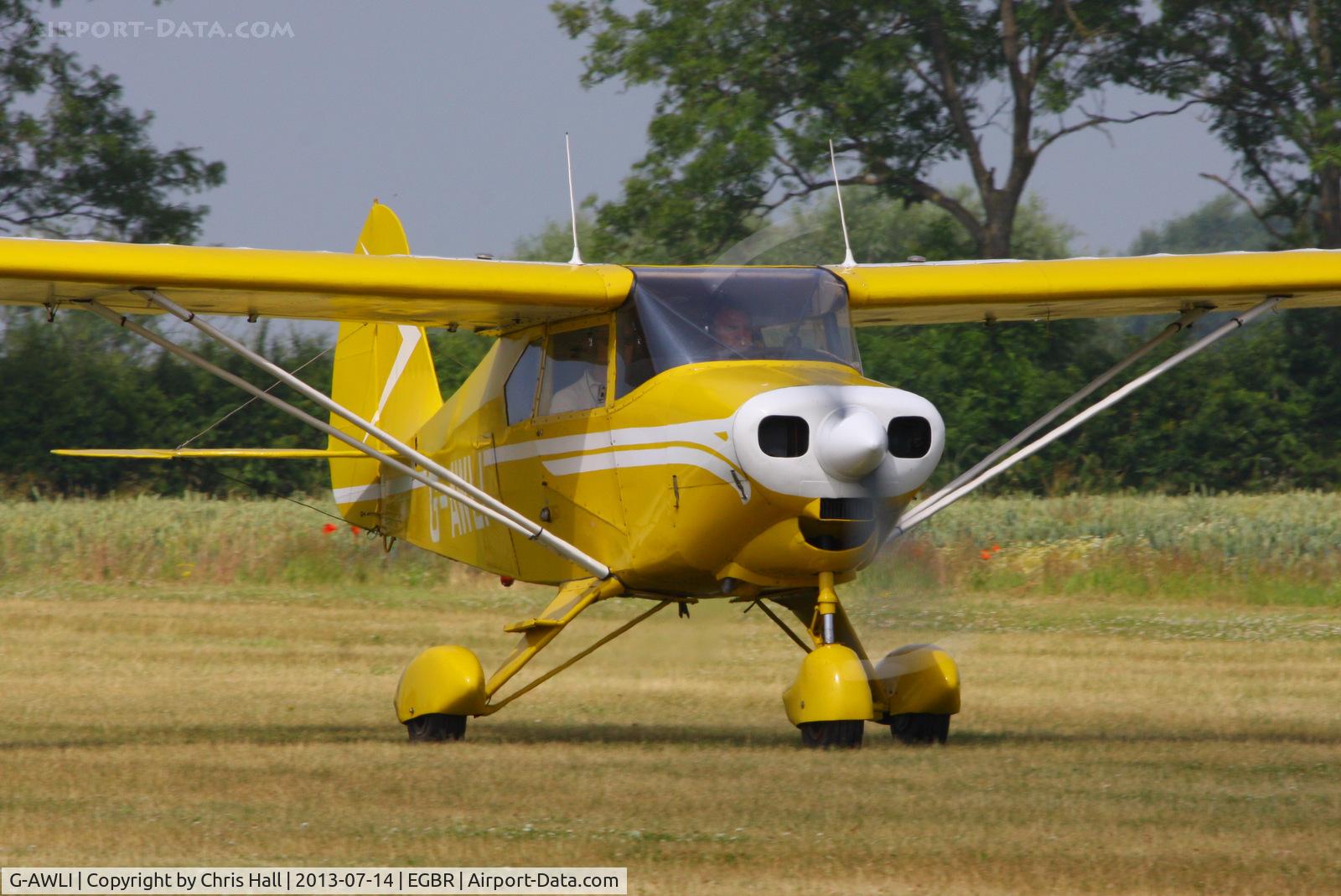 G-AWLI, 1957 Piper PA-22-150 Tri-Pacer C/N 22-5083, at the Real Aeroplane Club's Wings & Wheels fly-in, Breighton