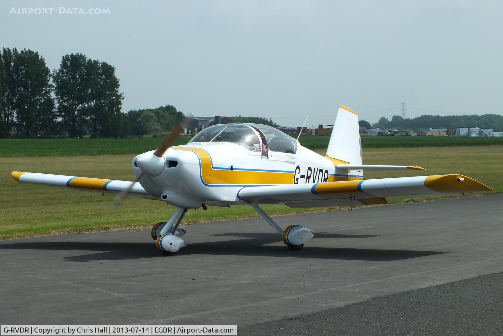 G-RVDR, 2001 Vans RV-6A C/N PFA 181A-13098, at the Real Aeroplane Club's Wings & Wheels fly-in, Breighton