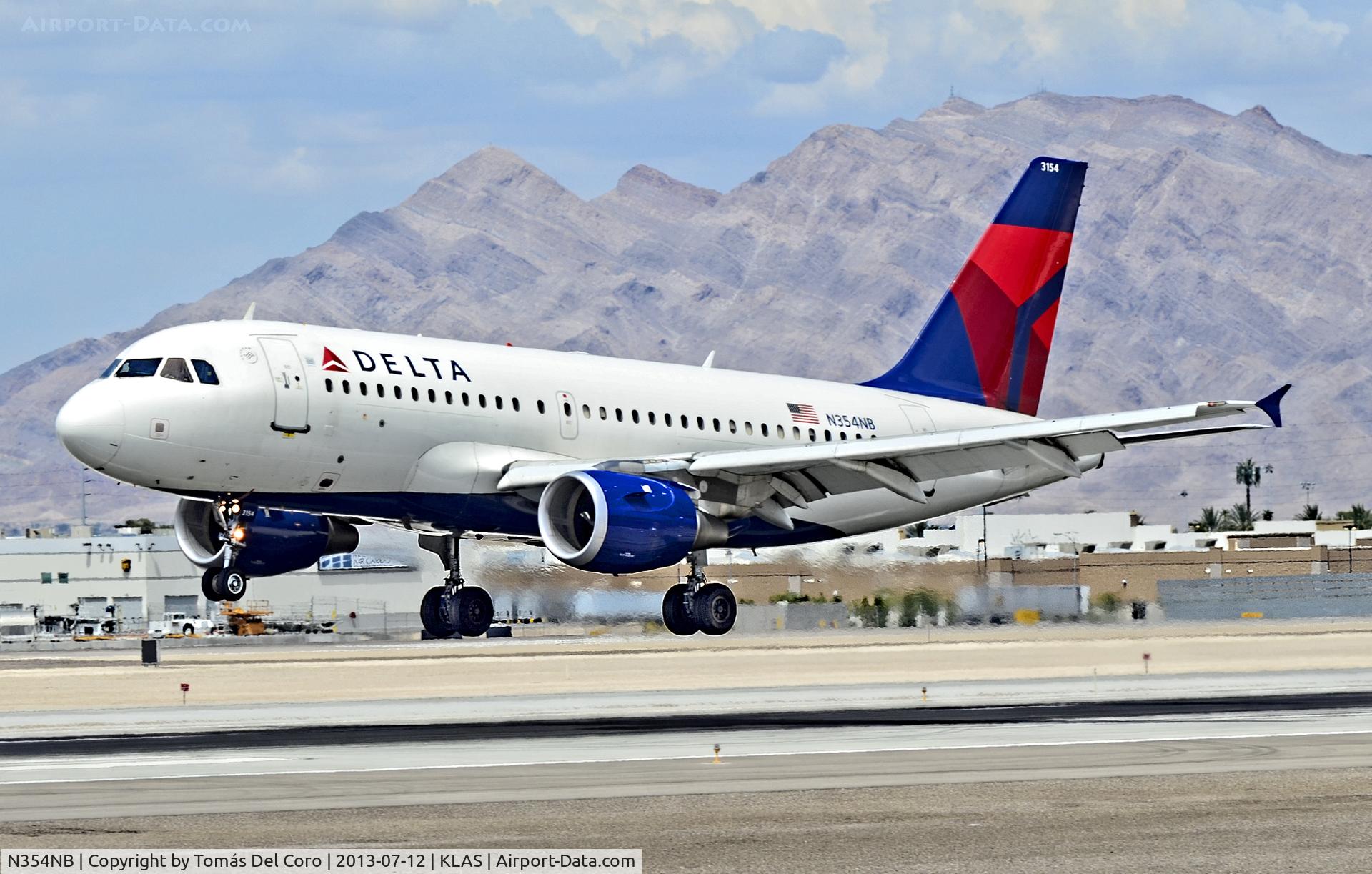 N354NB, 2002 Airbus A319-114 C/N 1833, N354NB  Delta Air Lines Airbus A319-114  / 3154 (cn 1833)

McCarran International Airport (KLAS)
Las Vegas, Nevada
TDelCoro
July 12, 2013