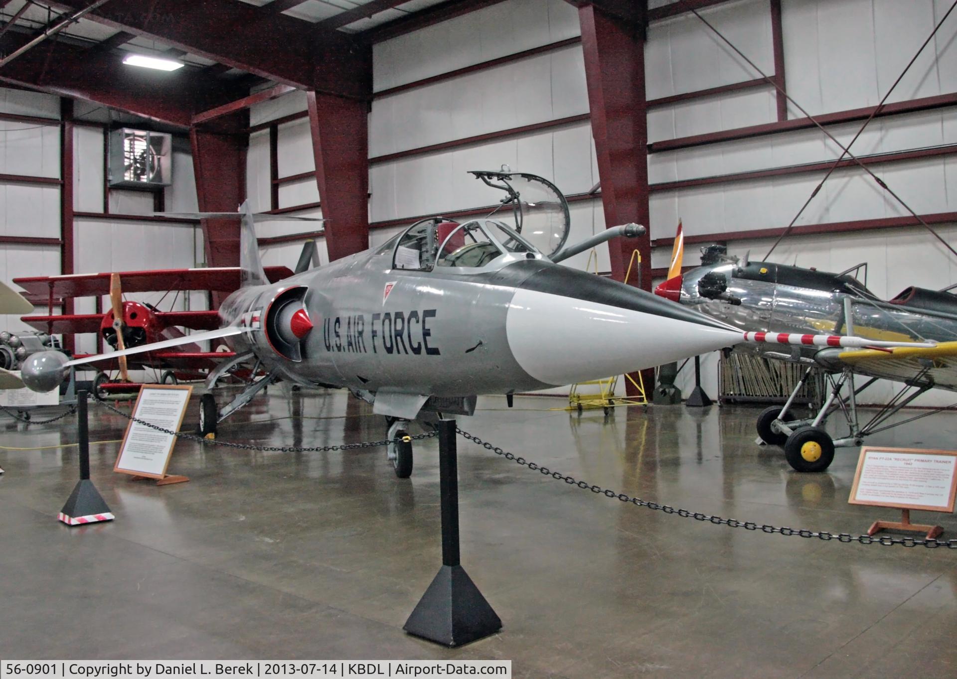 56-0901, 1956 Lockheed F-104C Starfighter C/N 383-1189, In 2013, the restoration of this aircraft was complete.