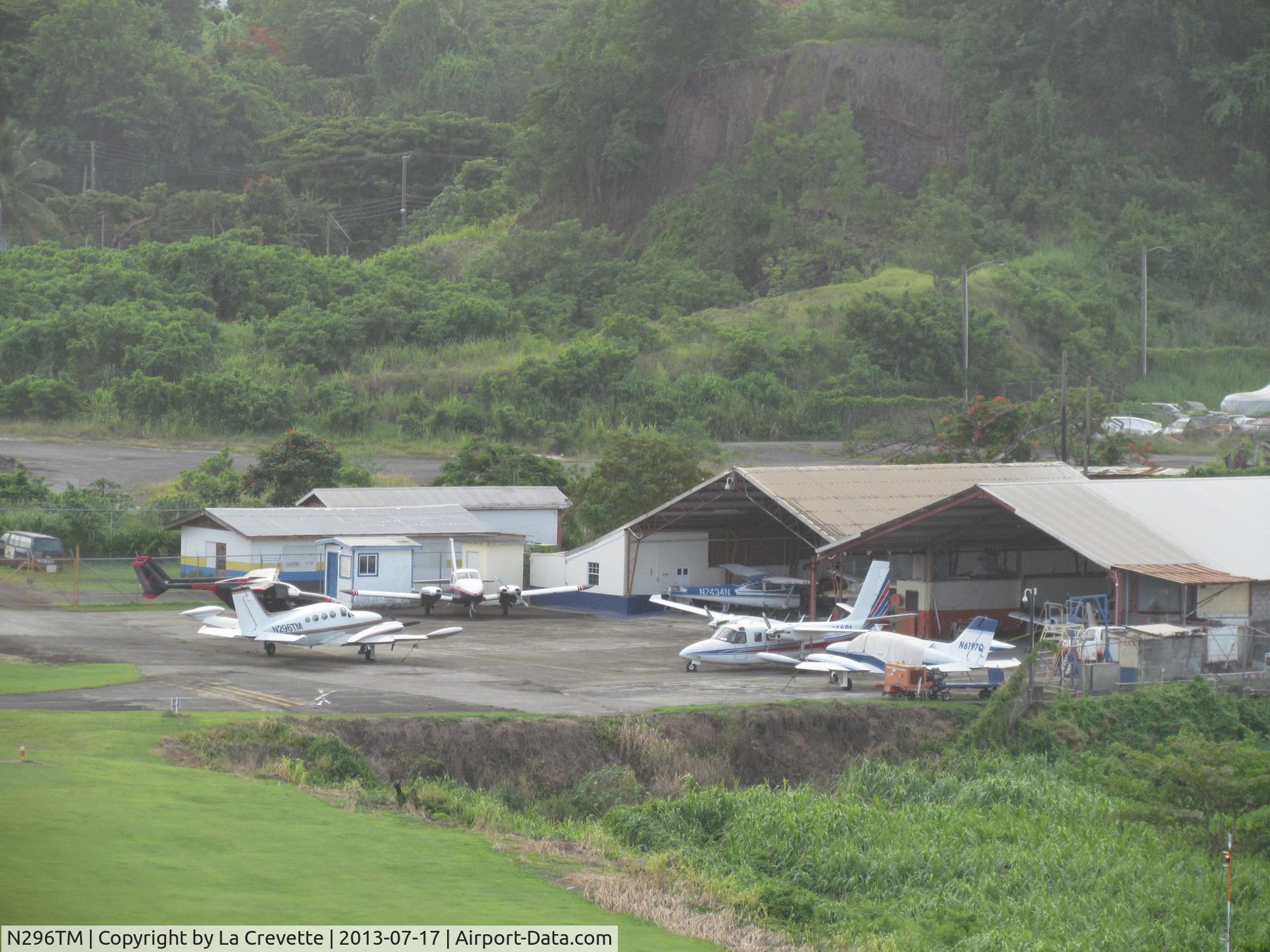 N296TM, 1970 Cessna 421B Golden Eagle C/N 421B0013, Picture taken in St-Lucia the 11-July-2013