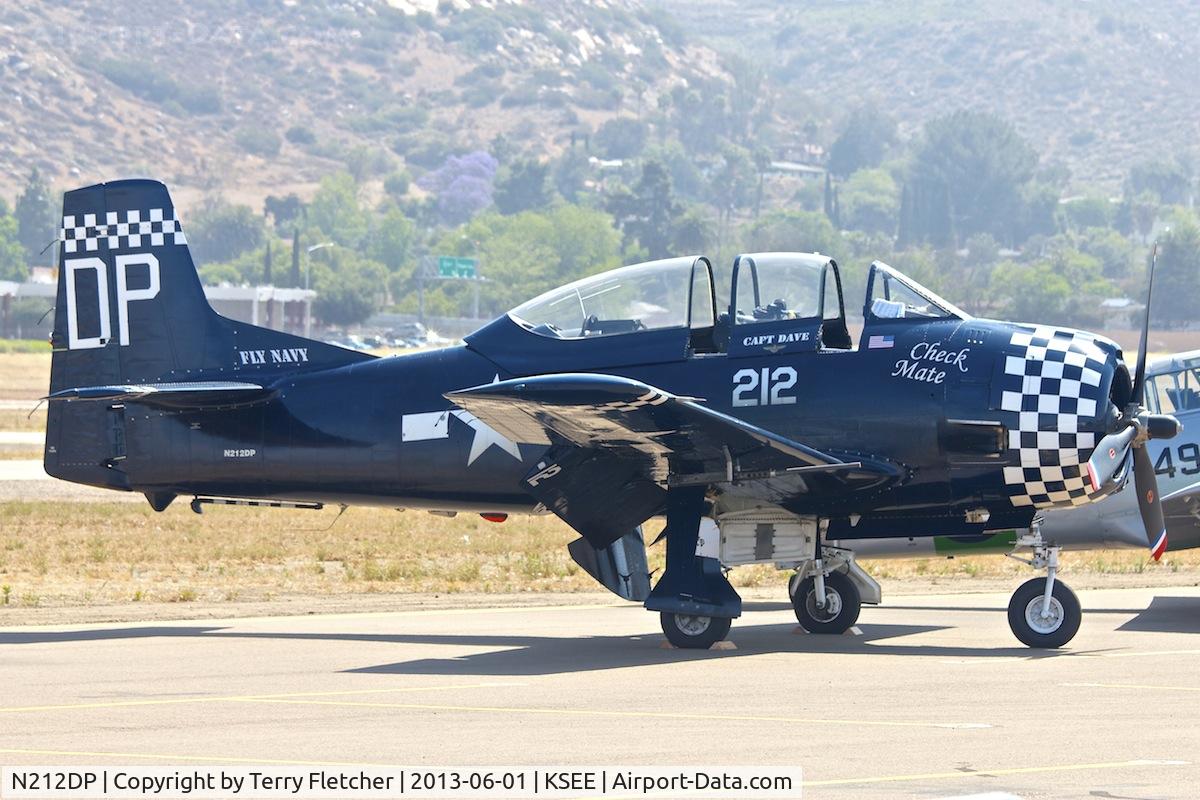 N212DP, 1949 North American T-28A Trojan C/N 159-128, At 2013 Wings Over Gillespie Airshow in San Diego , California