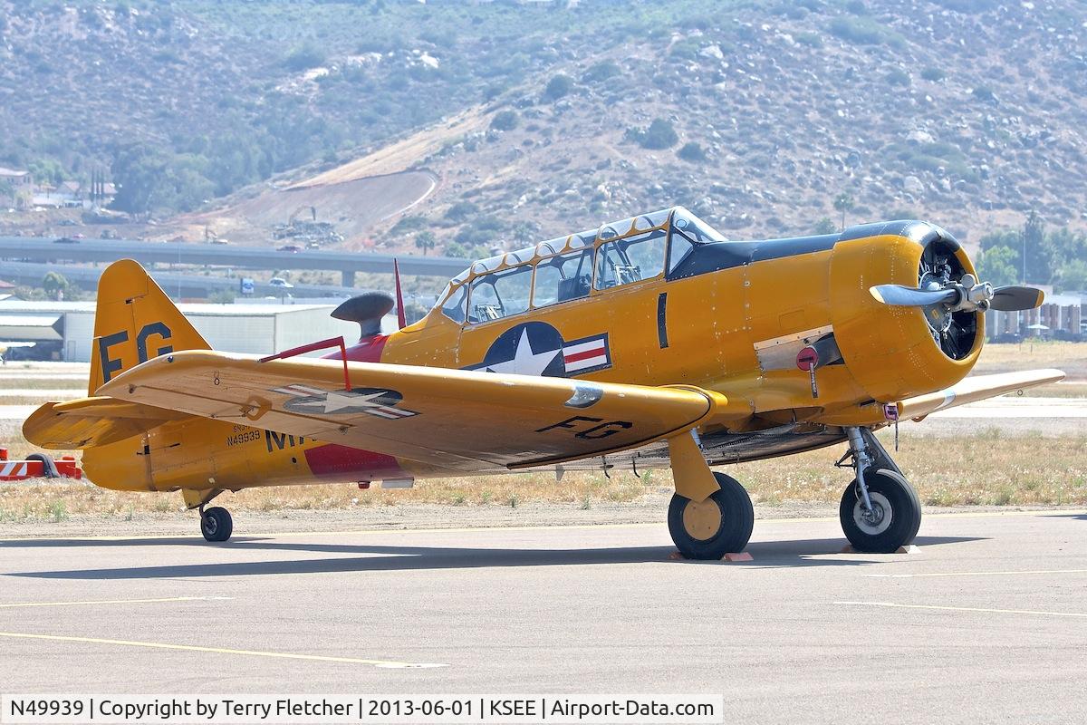 N49939, 1951 North American T-6G Texan C/N 168-466, At 2013 Wings Over Gillespie Airshow in San Diego , California