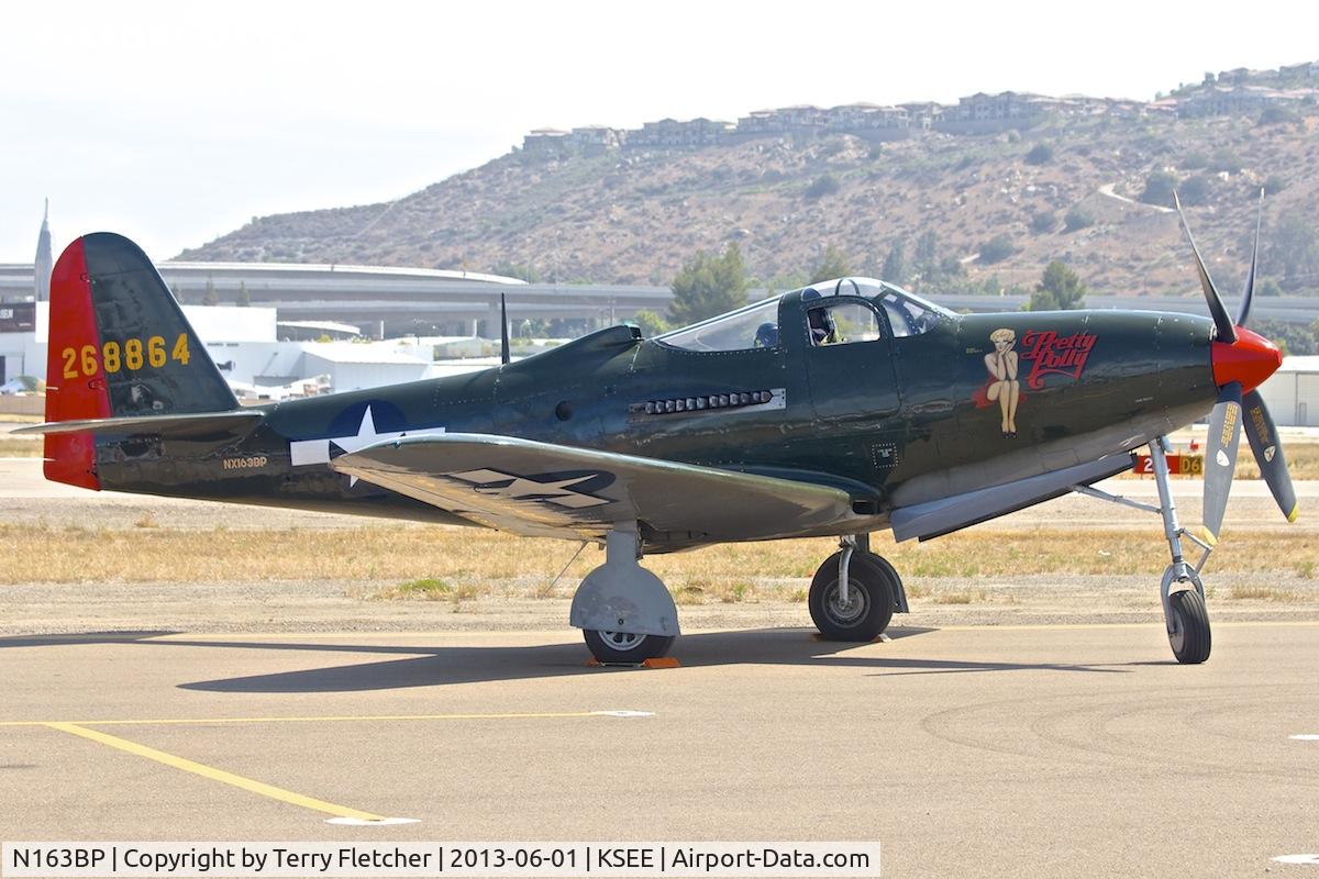 N163BP, 1945 Bell P-63C Kingcobra C/N 091263RP, At 2013 Wings Over Gillespie Airshow in San Diego , California