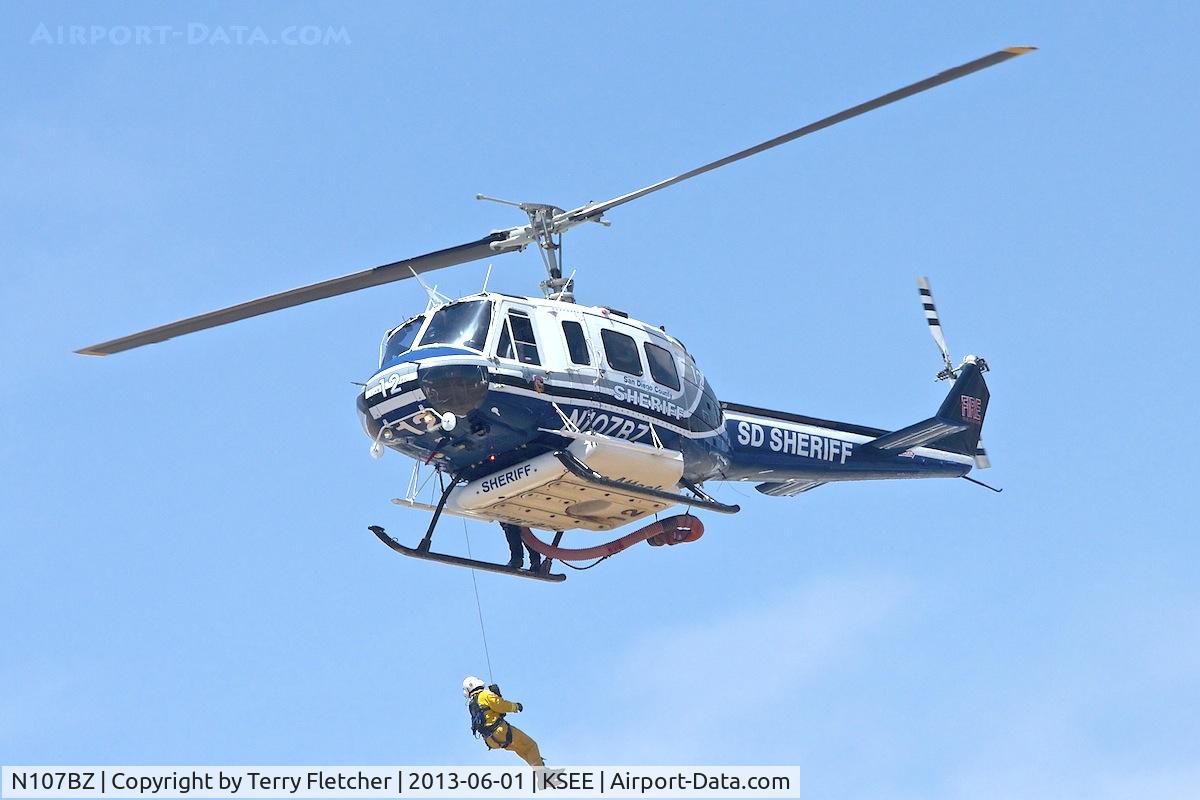 N107BZ, 1968 Bell 205A-1 C/N 30013, At 2013 Wings Over Gillespie Airshow in San Diego , California