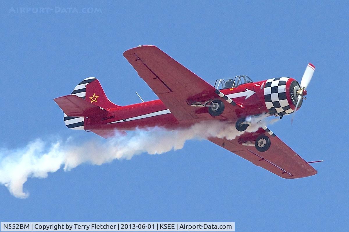 N552BM, 1991 Yakovlev (Aerostar) Yak-52 C/N 9111402, At 2013 Wings Over Gillespie Airshow in San Diego , California
