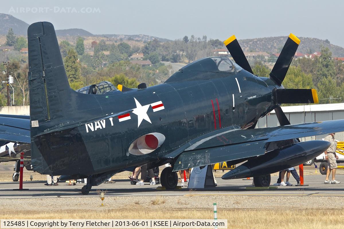 125485, 1954 Douglas A2D-1 Skyshark C/N 7596, At 2013 Wings Over Gillespie Airshow in San Diego , California
