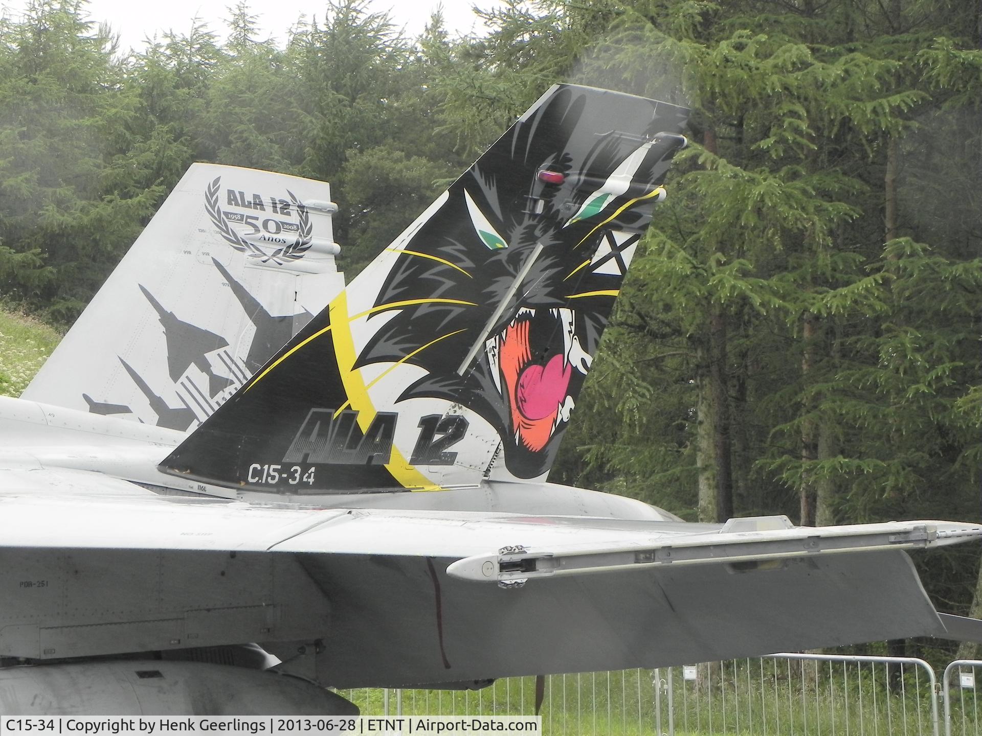 C15-34, McDonnell Douglas EF-18A+ Hornet C/N 0638/A530, Phantom F-4F Farewell Airshow at Wittmund AFB
Alot of rain ; Spanish AF