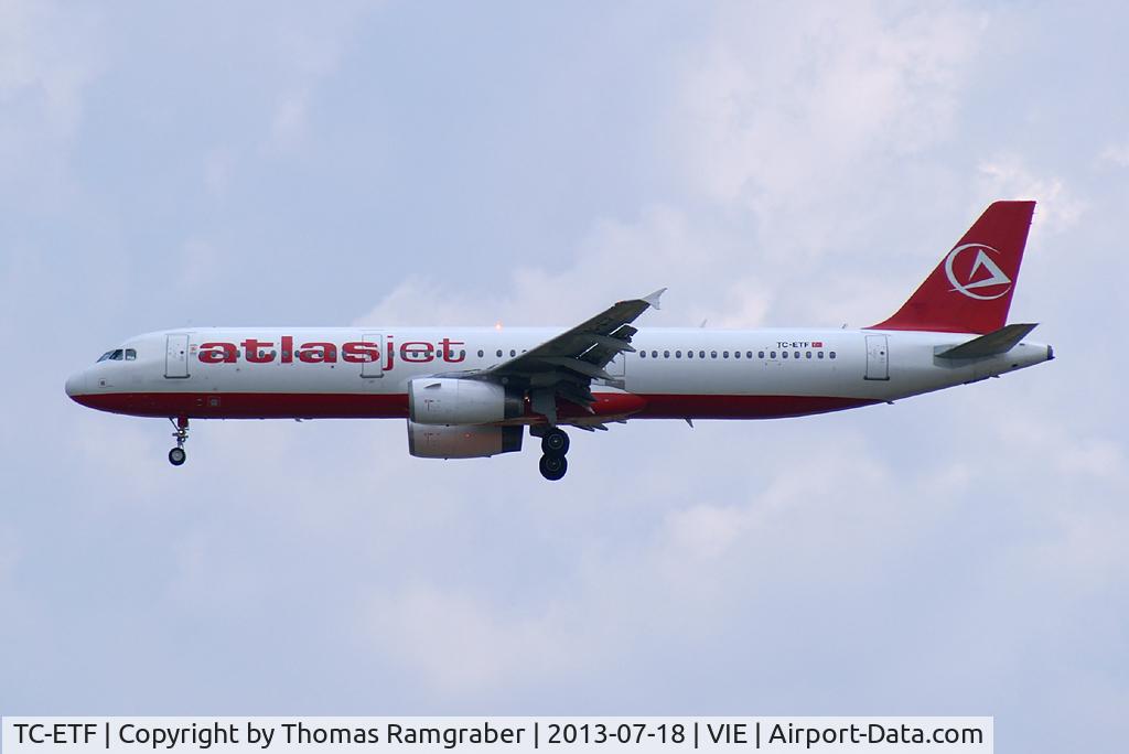 TC-ETF, 2001 Airbus A321-231 C/N 1438, Atlasjet Airbus A321