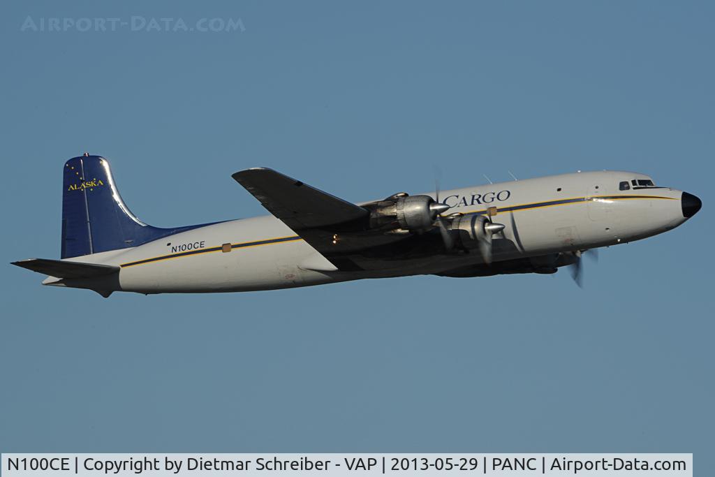N100CE, 1953 Douglas C-118A Liftmaster (DC-6A) C/N 44662, Everts Air Cargo Douglas DC6