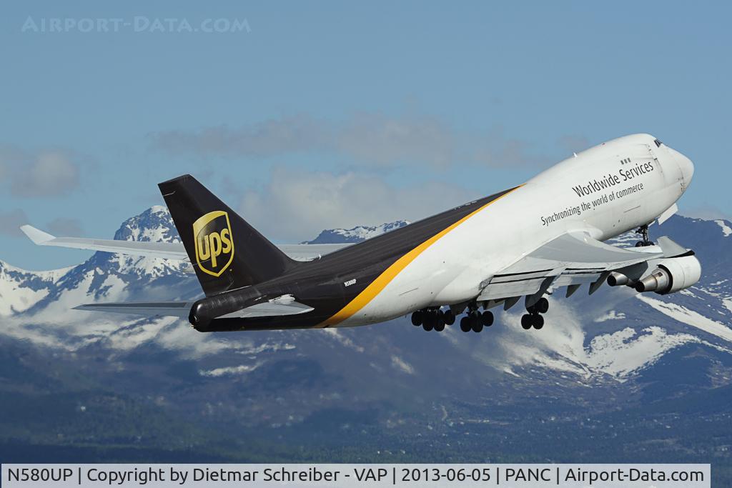 N580UP, 1993 Boeing 747-428F C/N 25632, UPS Boeing 747-400