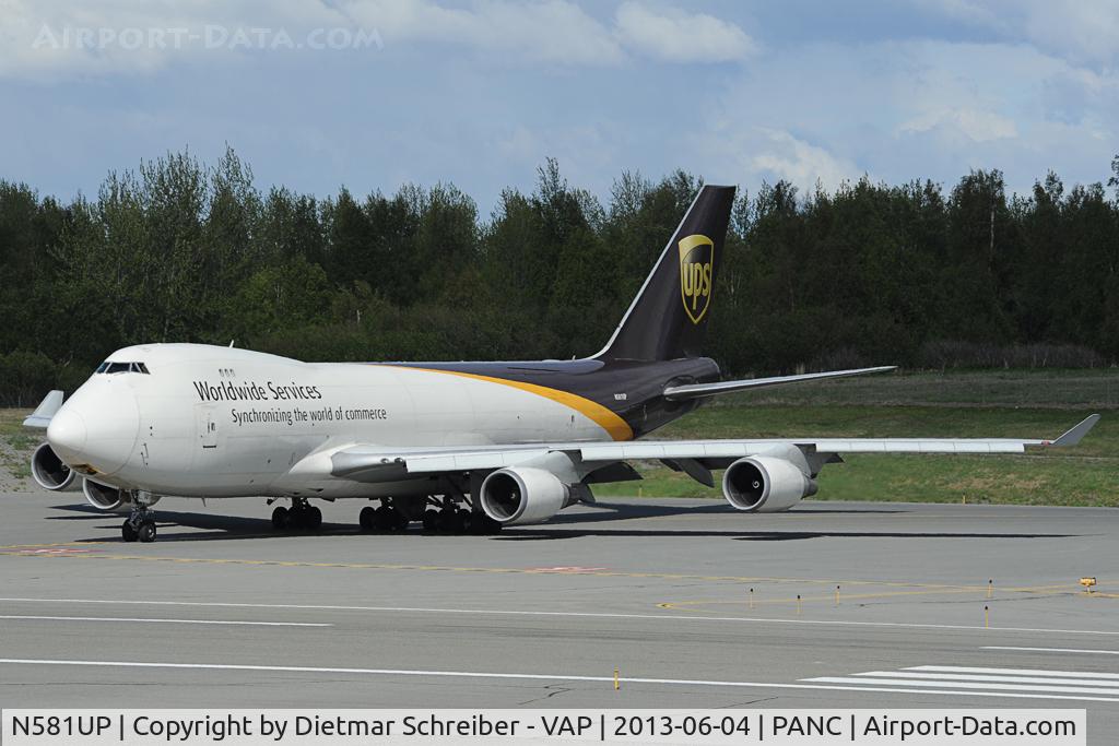 N581UP, 1993 Boeing 747-4R7F C/N 25866, UPS Boeing 747-400