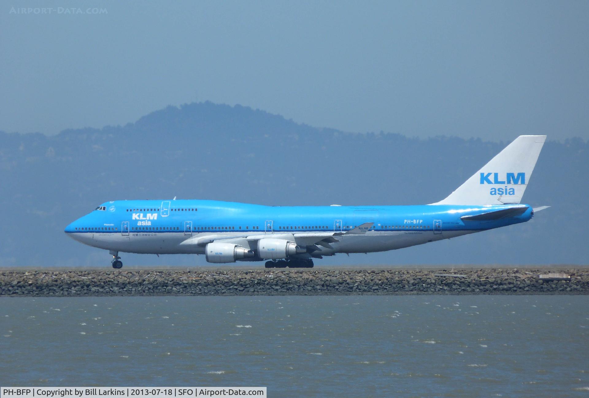 PH-BFP, 1993 Boeing 747-406BC C/N 26374, Ready for takeoff at San Francisco.