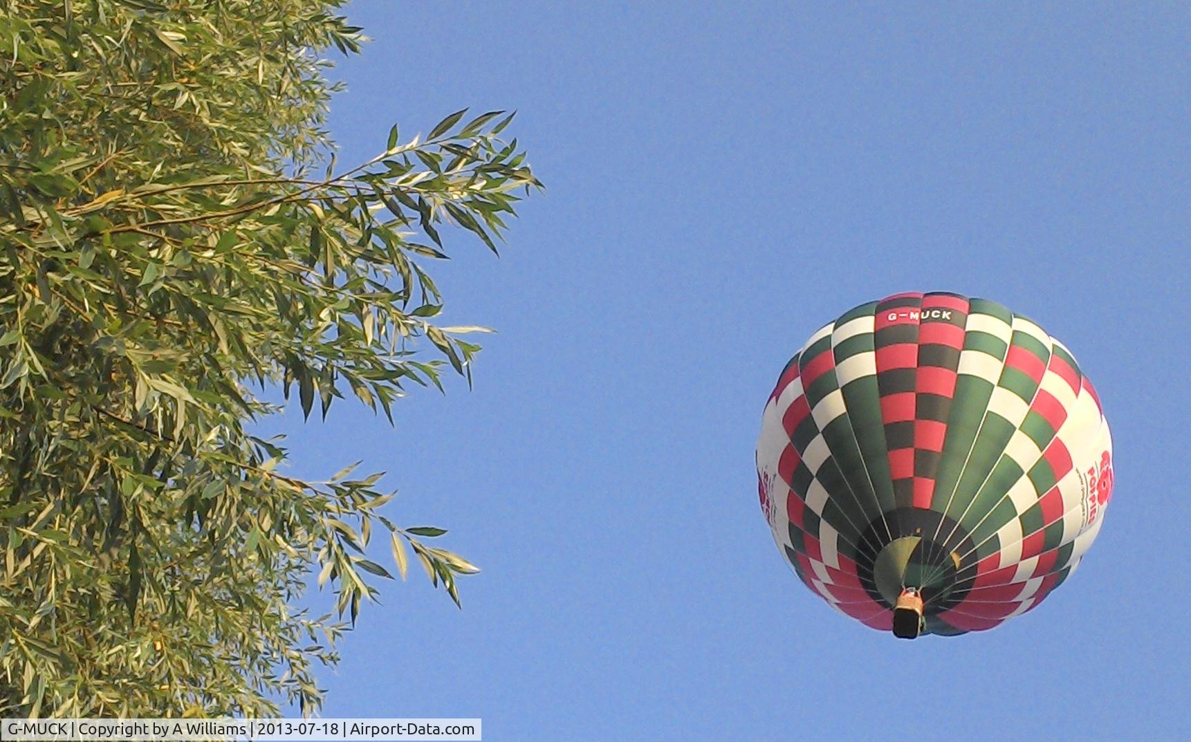 G-MUCK, 2005 Lindstrand Hot Air Balloons LBL 77A C/N 982, Scarisbrick 18.07.2013