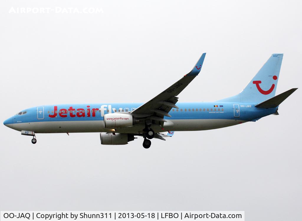 OO-JAQ, 2009 Boeing 737-8K5 C/N 35148, Landing rwy 32L