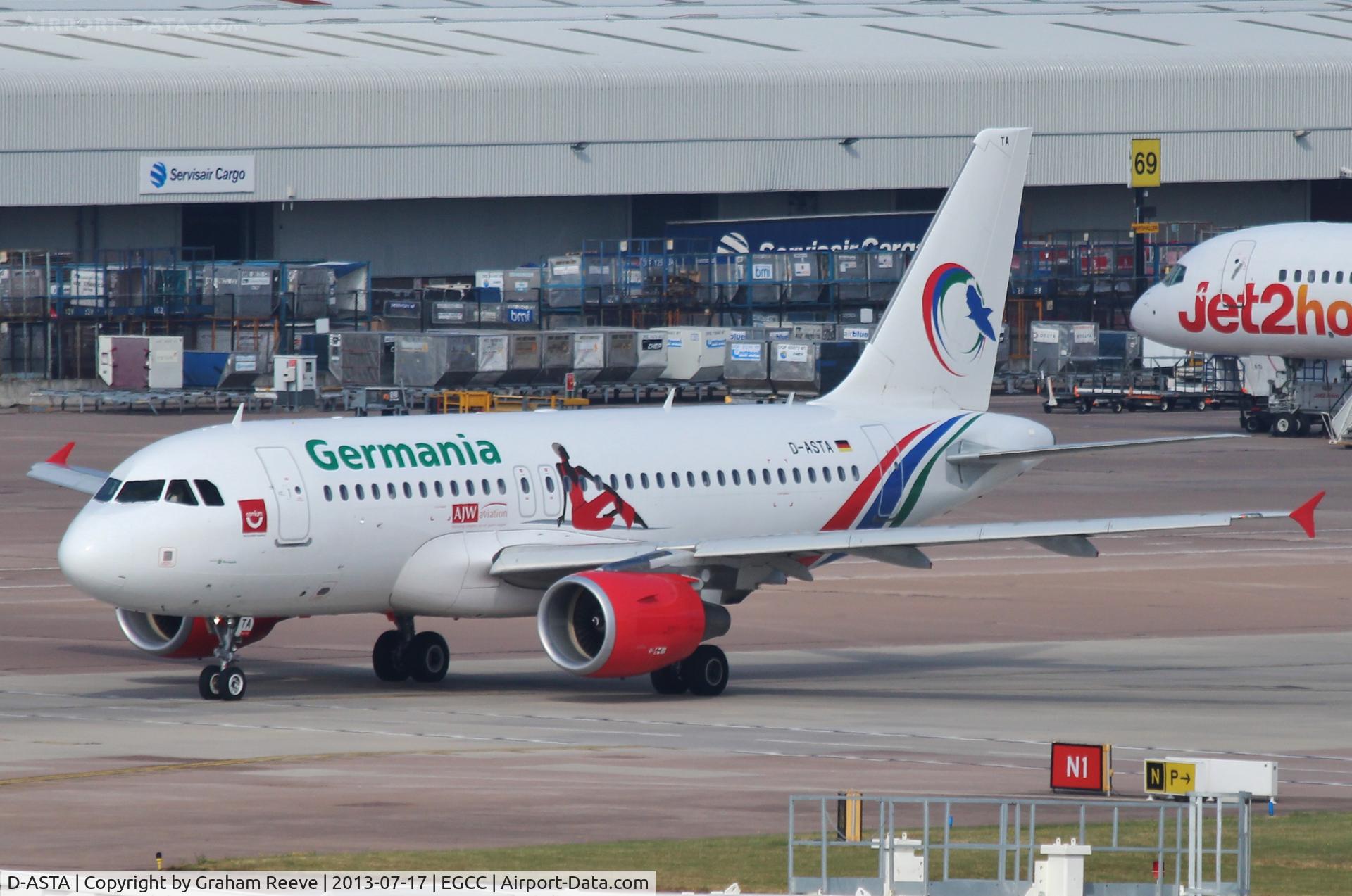 D-ASTA, 2011 Airbus A319-112 C/N 4663, About to depart.