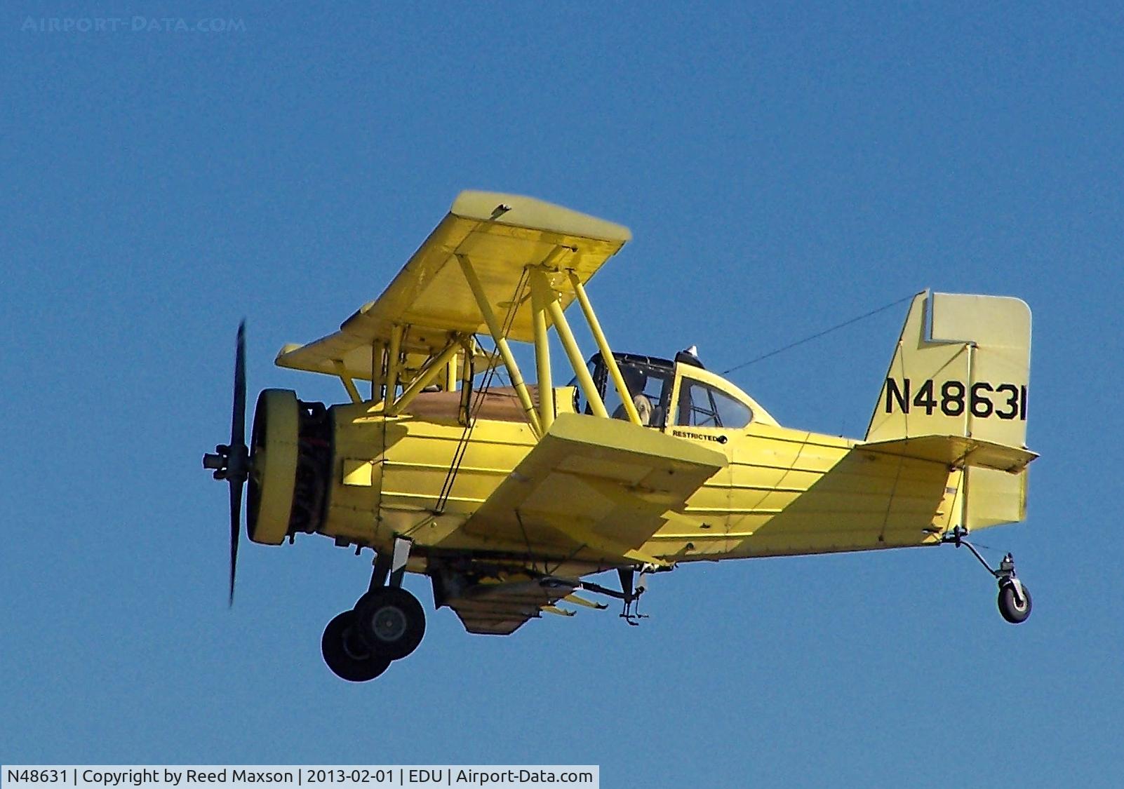 N48631, 1976 Grumman-Schweizer G-164B C/N 64B, Departing EDU