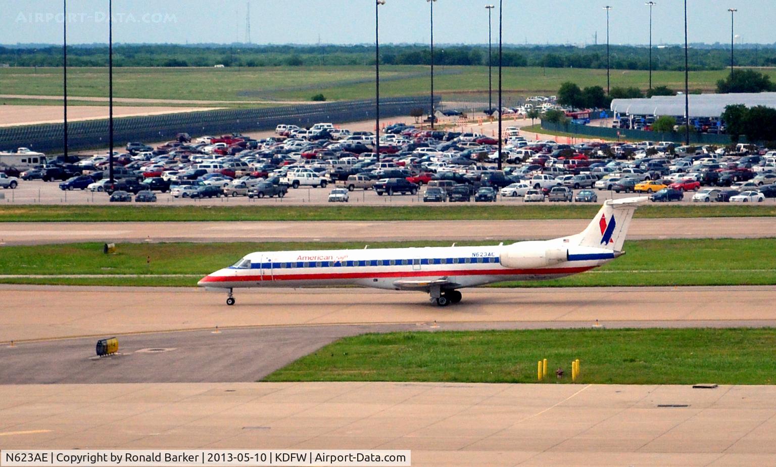 N623AE, 1999 Embraer ERJ-145LR (EMB-145LR) C/N 145109, Taxi DFW