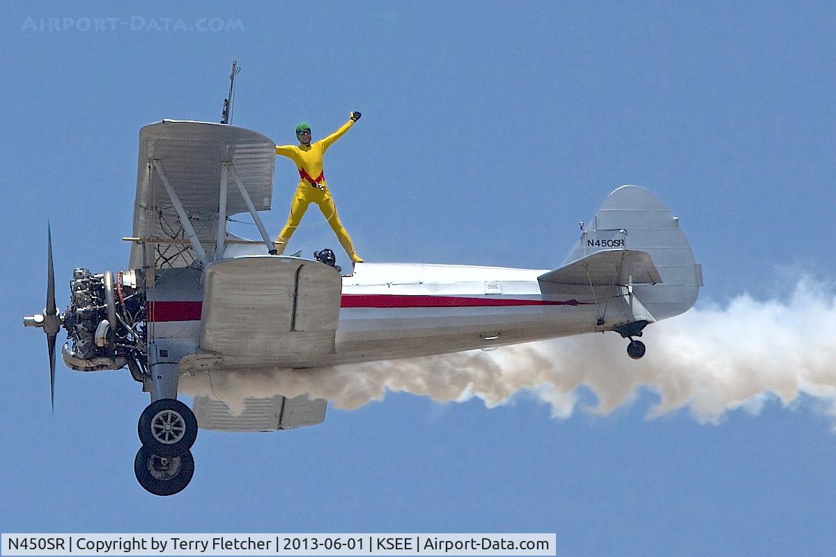 N450SR, 1942 Boeing B75N1 C/N 75-7016, At the 2013 Wings Over Gillespie Airshow in San Diego - California