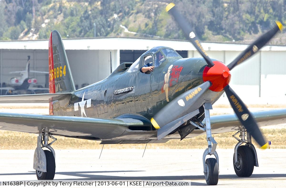 N163BP, 1945 Bell P-63C Kingcobra C/N 091263RP, At the 2013 Wings Over Gillespie Airshow in San Diego - California