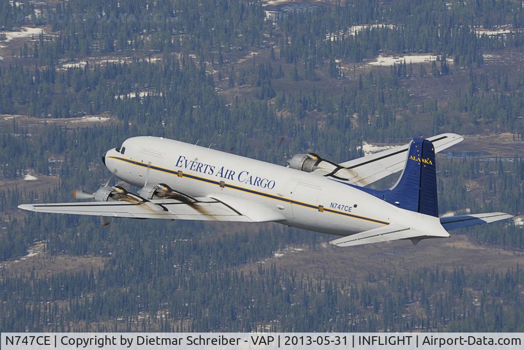 N747CE, 1955 Douglas C-118A Liftmaster (DC-6A) C/N 44661, Everts Air Cargo DC6