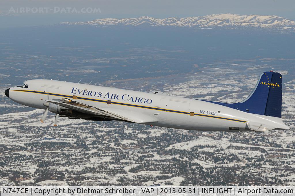 N747CE, 1955 Douglas C-118A Liftmaster (DC-6A) C/N 44661, Everts Air Cargo DC6