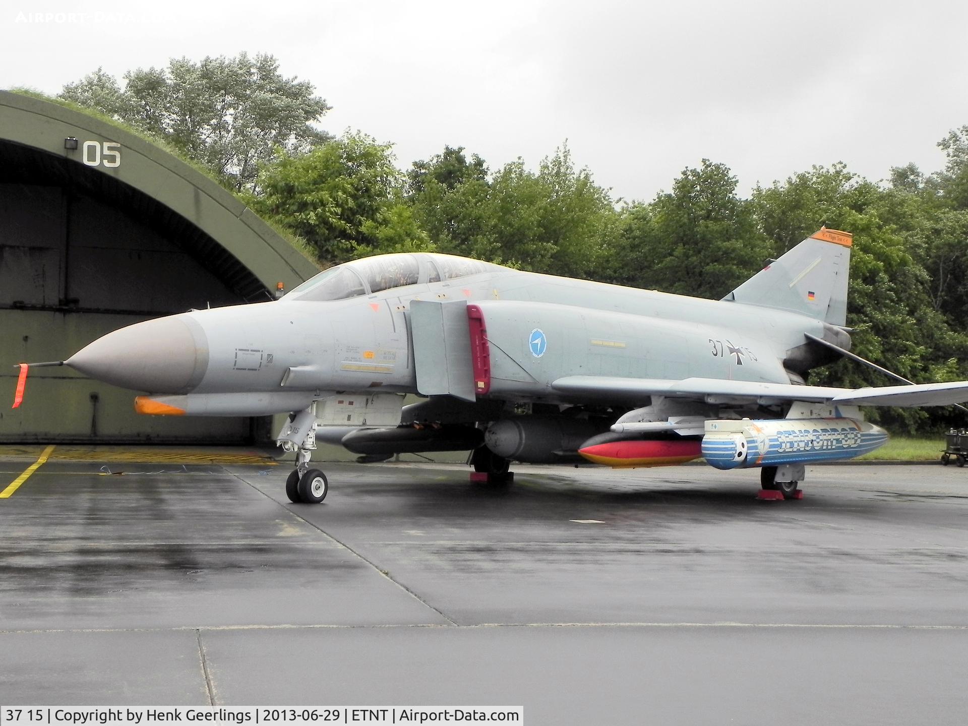 37 15, 1972 McDonnell Douglas F-4F Phantom II C/N 4385, Sensor pod under wing. Phantom F-4F Farewell Airshow at Wittmund AFB