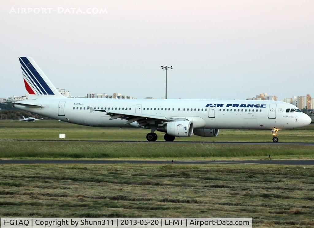 F-GTAQ, 2008 Airbus A321-211 C/N 3399, Landing rwy 13