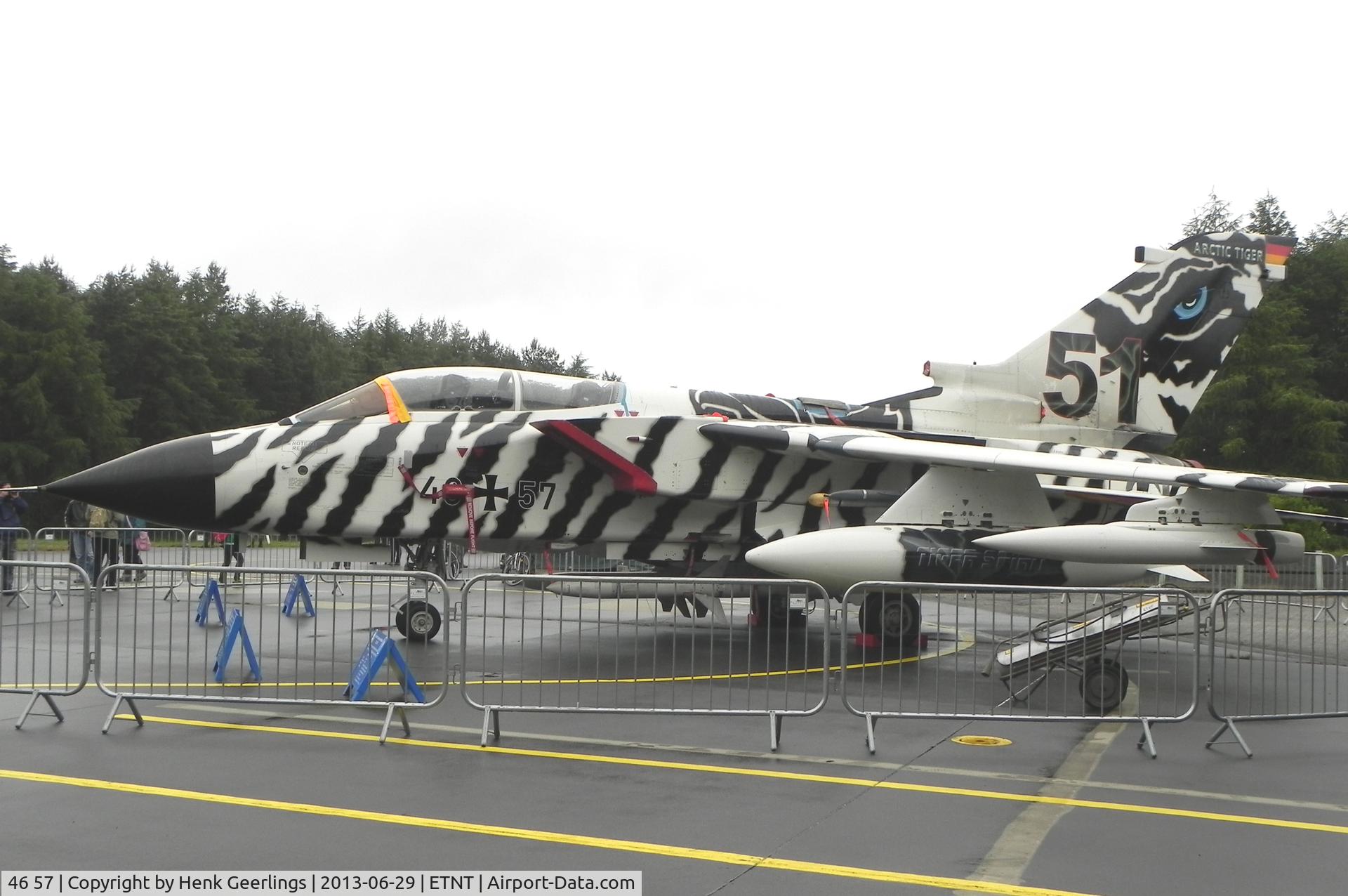 46 57, Panavia Tornado ECR C/N 906/GS290/4357, Phantom F-4F Farewell Airshow at Wittmund AFB.

Artic Tiger Meet cs
