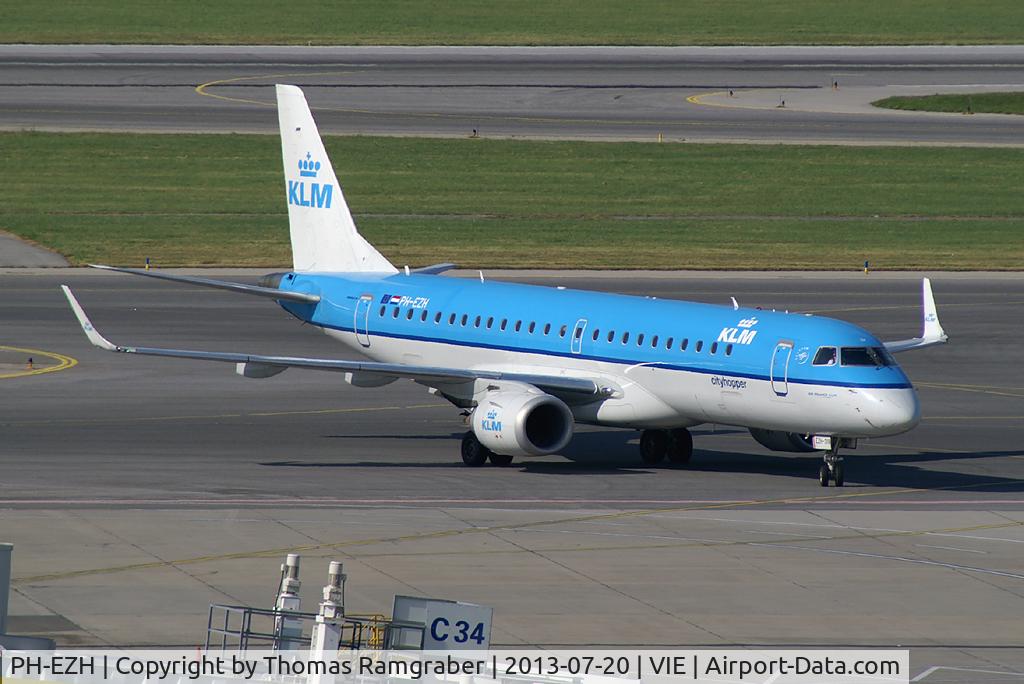 PH-EZH, 2009 Embraer 190LR (ERJ-190-100LR) C/N 19000319, KLM - Royal Dutch Airlines Embraer 190