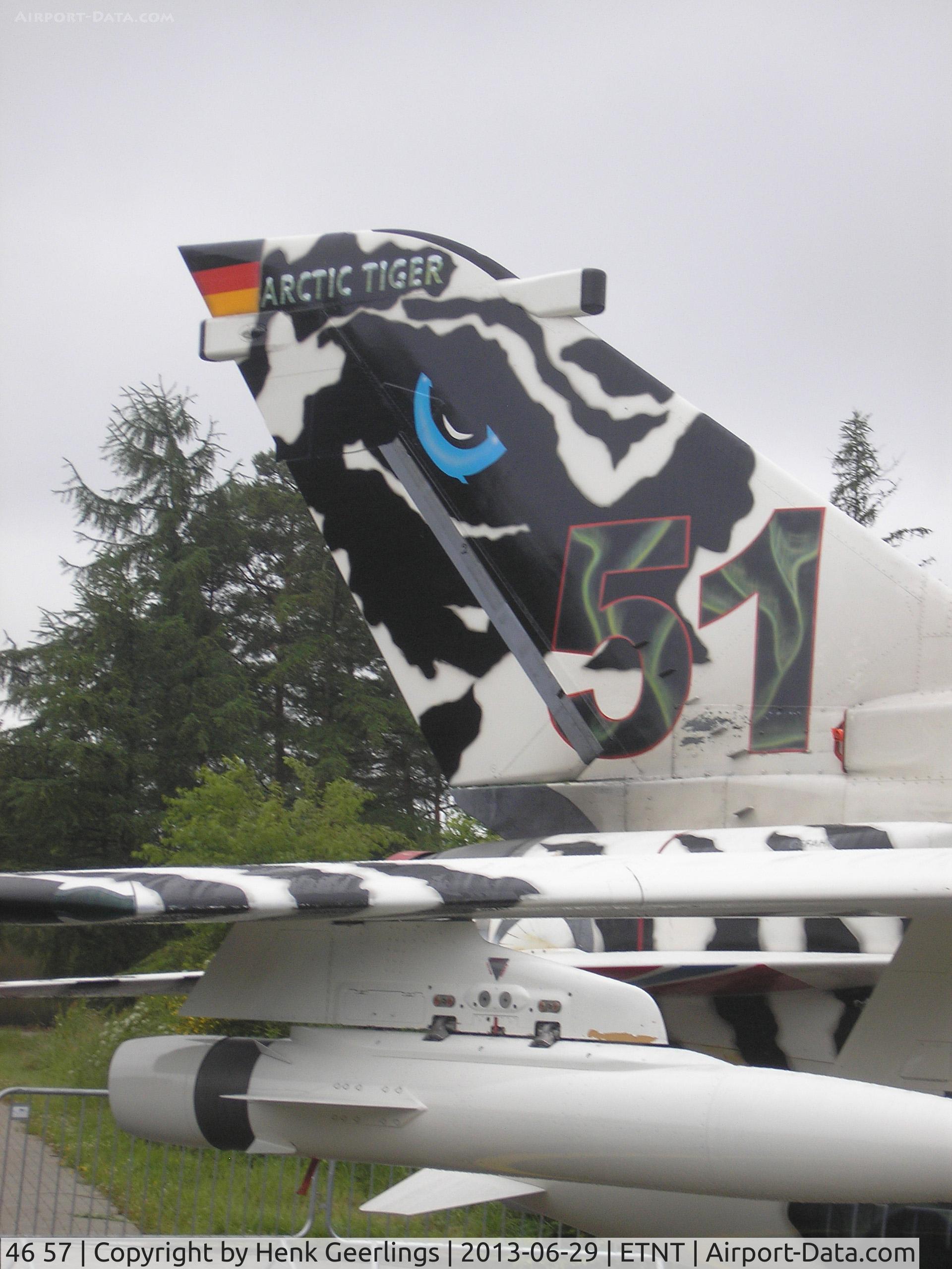 46 57, Panavia Tornado ECR C/N 906/GS290/4357, Phantom F-4F Farewell Airshow at Wittmund AFB.

Artic Tiger Meet cs