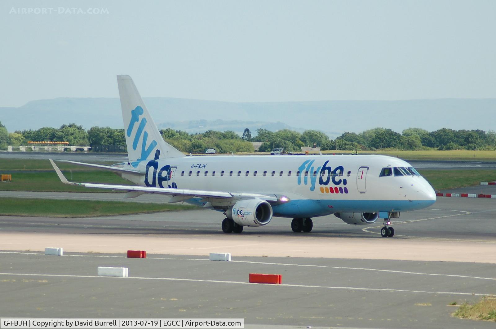 G-FBJH, 2012 Embraer 175STD (ERJ-170-200) C/N 17000351, Flybe Embraer G-FBJH taxiing at Manchester Airport.