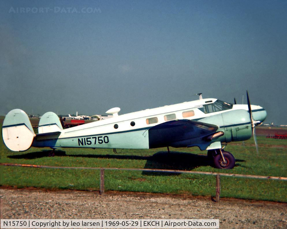 N15750, 1952 Beech D18S C/N A-850, Copenhagen Kastrup 29.5.1969