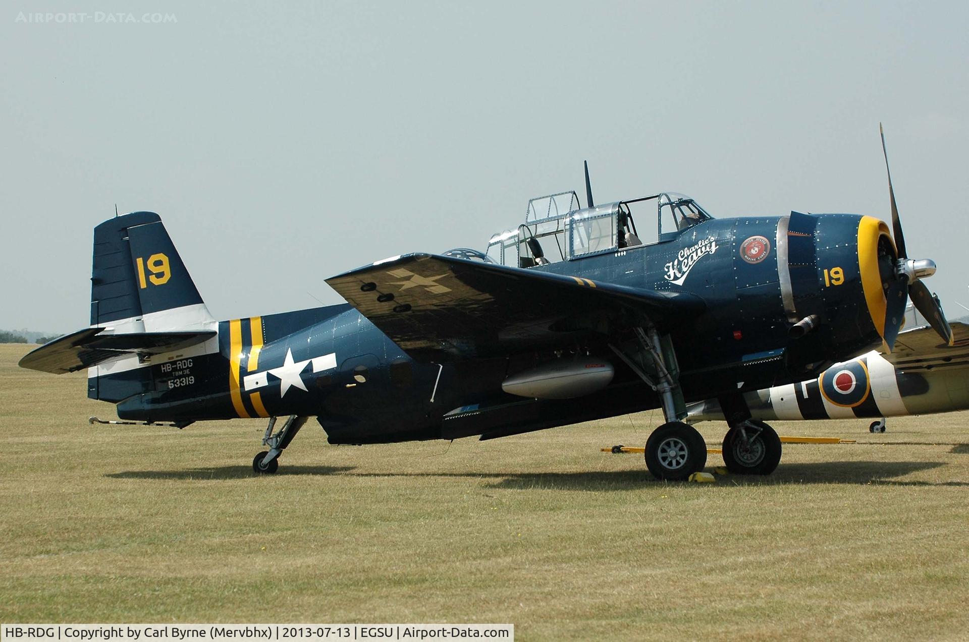 HB-RDG, 1945 Grumman TBM-3R Avenger C/N 3381, Part of the 
