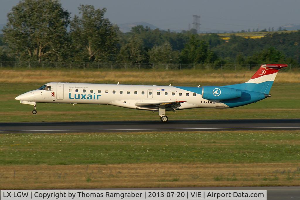LX-LGW, 1999 Embraer EMB-145LU (ERJ-145LU) C/N 145135, Luxair Embraer 145