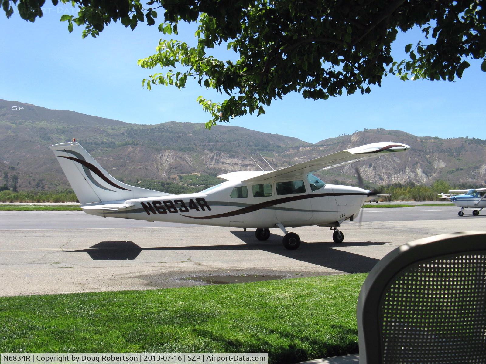 N6834R, 1966 Cessna T210G Turbo Centurion C/N T210-0234, 1966 Cessna T210G TURBO CENTURION, Continental TSIO-520-C 285 Hp, fixed gear conversion by STC, taxi