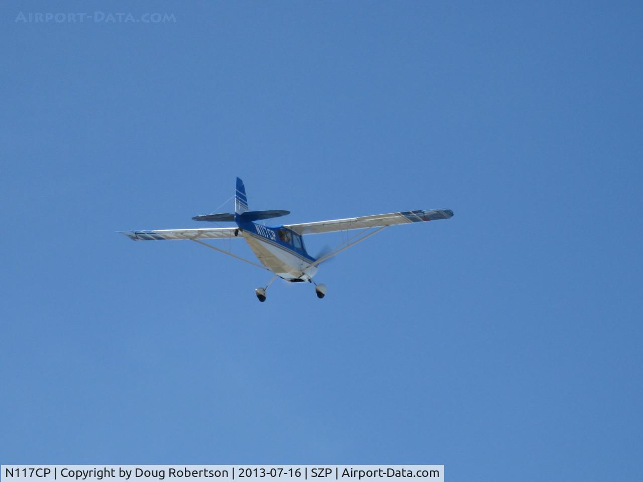 N117CP, American Champion 7GCBC Citabria C/N 1275-99, 1999 American Champion 7GCBC CITABRIA, Lycoming O-320 150 Hp, takeoff climb Rwy 22