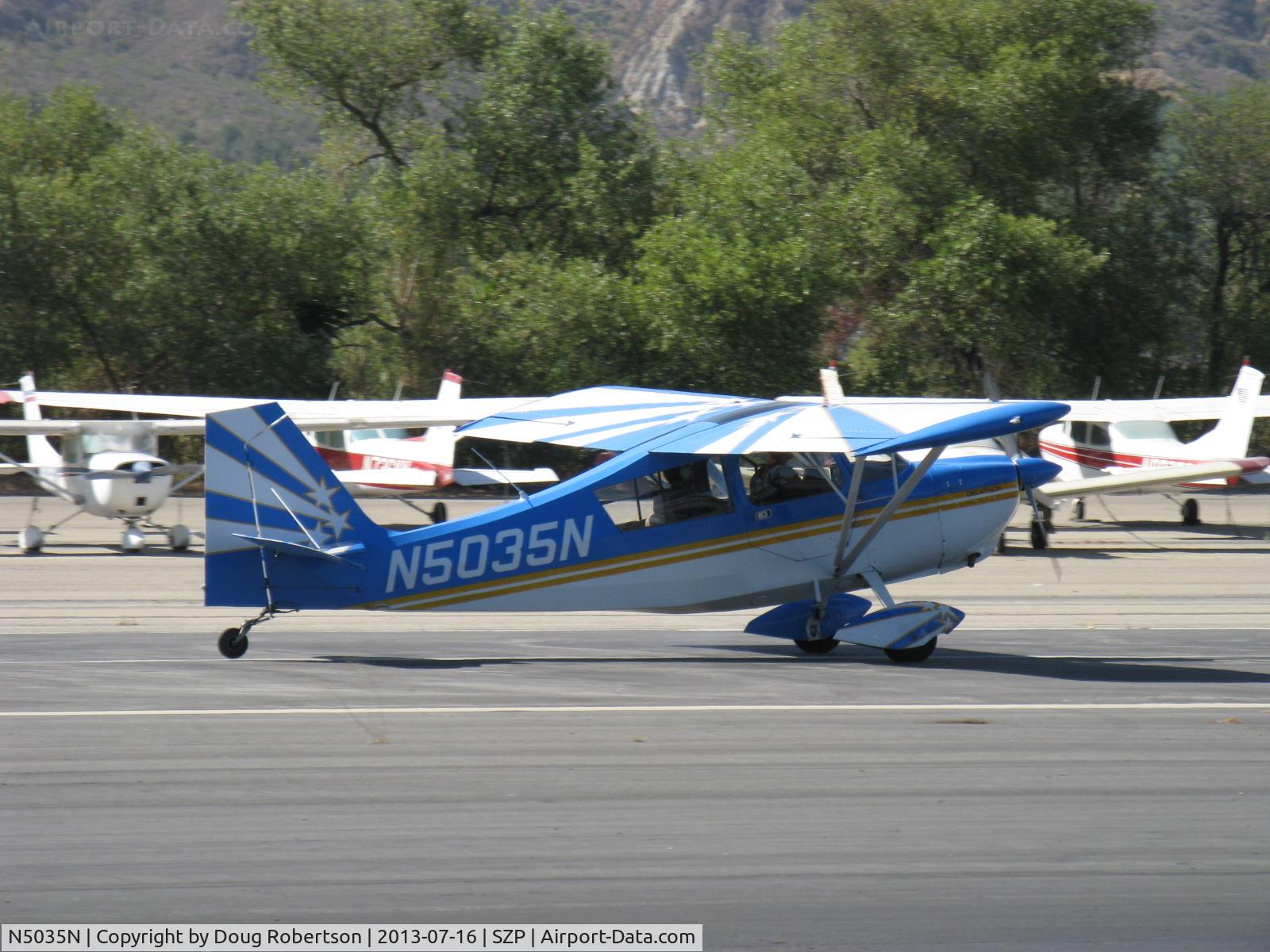 N5035N, 1978 Bellanca 8KCAB Decathlon C/N 470-79, 1978 Bellanca 8KCAB DECATHLON, Lycoming AEIO-320 150 Hp, touchdown moment Rwy 22