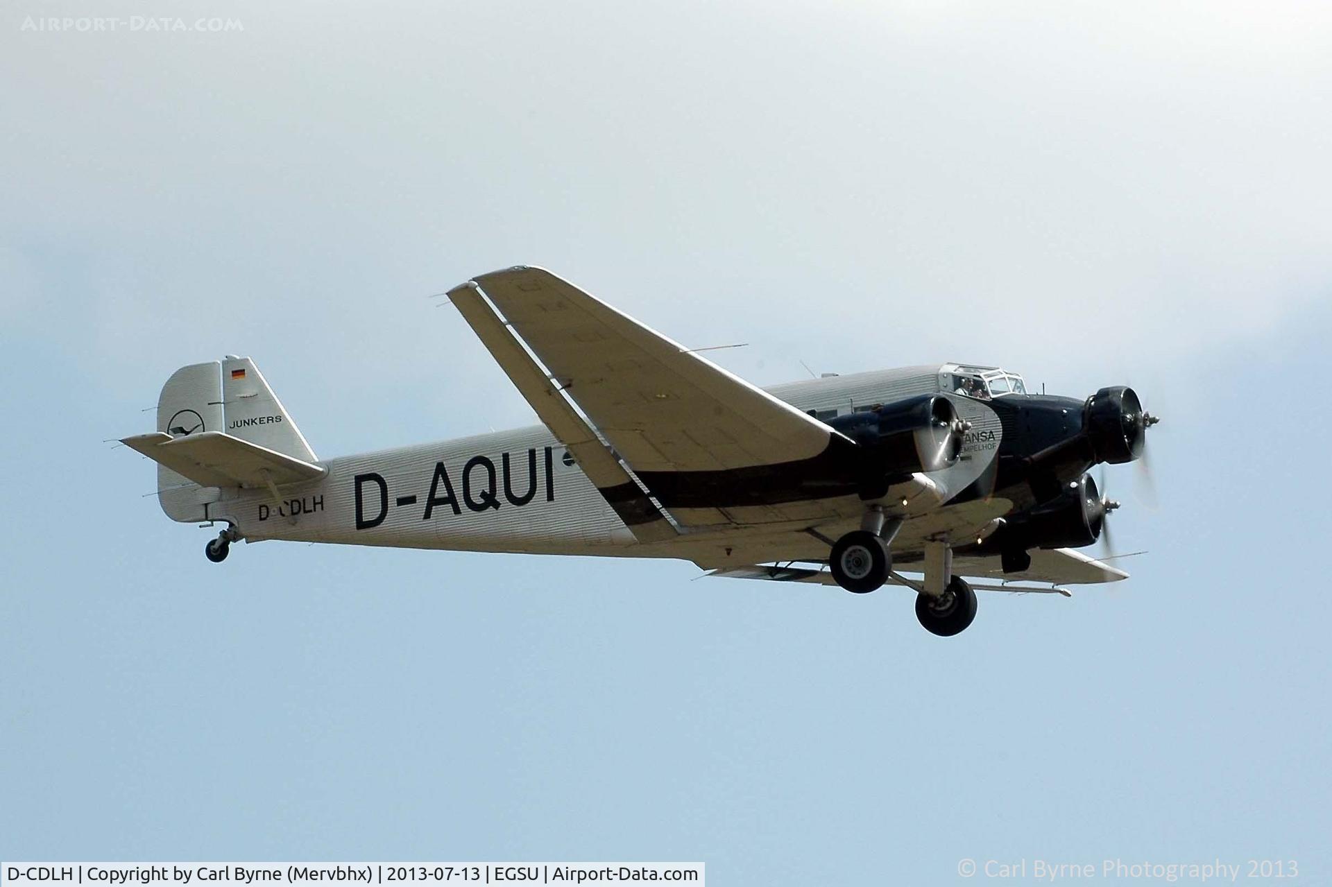 D-CDLH, 1936 Junkers Ju-52/3m C/N 130714, Flying as part of the 